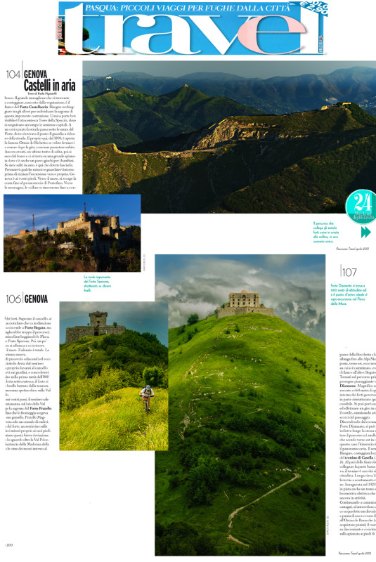 FOTOGRAFIE DEI FORTI DI GENOVA A CORREDO DELL'ARTICOLO DI PAOLA PIGNATELLI SU PANORAMA TRAVEL